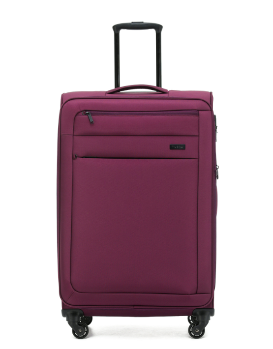 TOSCA SKY RUNNER 78CM Spinner Softside Velvet Luggage - Lightweight Carry-On Suitcase for Travel, Business Trips & Weekend Getaways