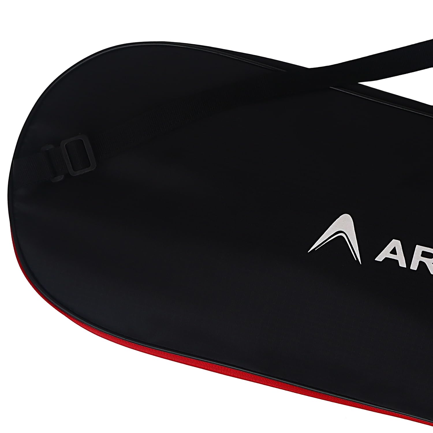ArrowMax Premium Lightweight Stylish Badminton Kit Bag - Single Zip Shuttlecock Sports Bag for Men & Women | Waterproof & Dustproof Equipment Bag (Black/Red) | Perfect for Training, Matches & Travel