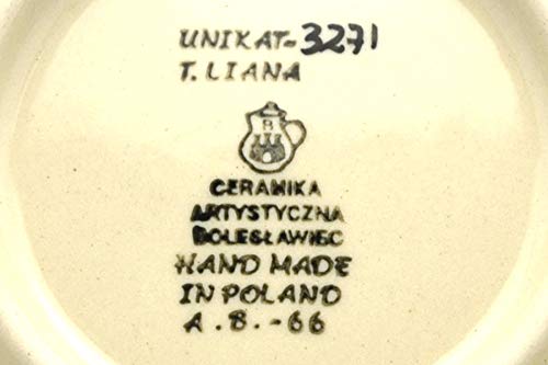 Handmade Polish Pottery Baker - Ceramic Pie Dish with Fluted Edge - Unikat Signature U3271 - Perfect for Baking, Serving & Holiday Gatherings