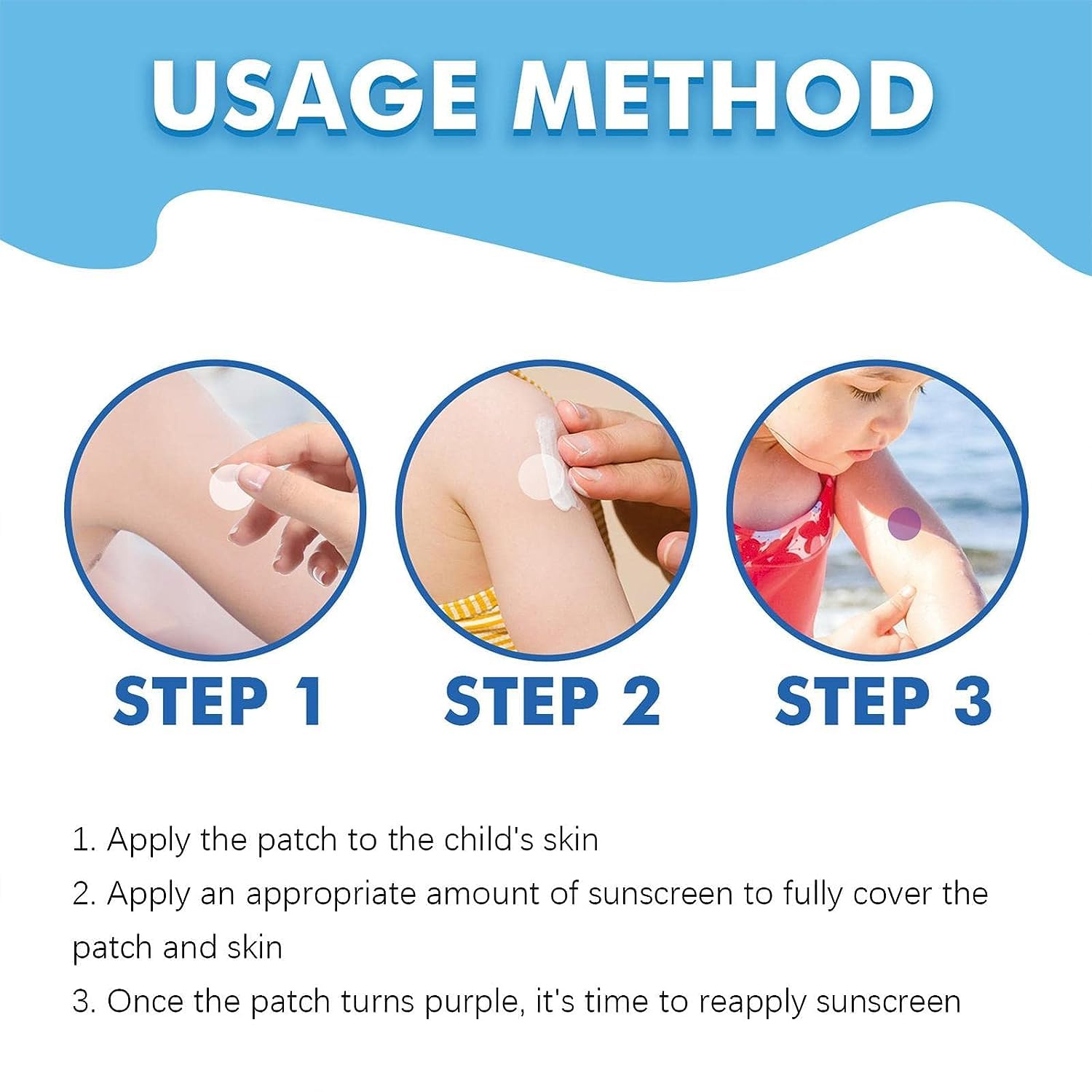 48Pcs UV Sunscreen Stickers - Waterproof UV Detection Patches for Sun Cream Reapplication, UV Reminder Stickers for Adults & Facial Sunscreen Use - Perfect for Beach, Swimming & Outdoor Activities