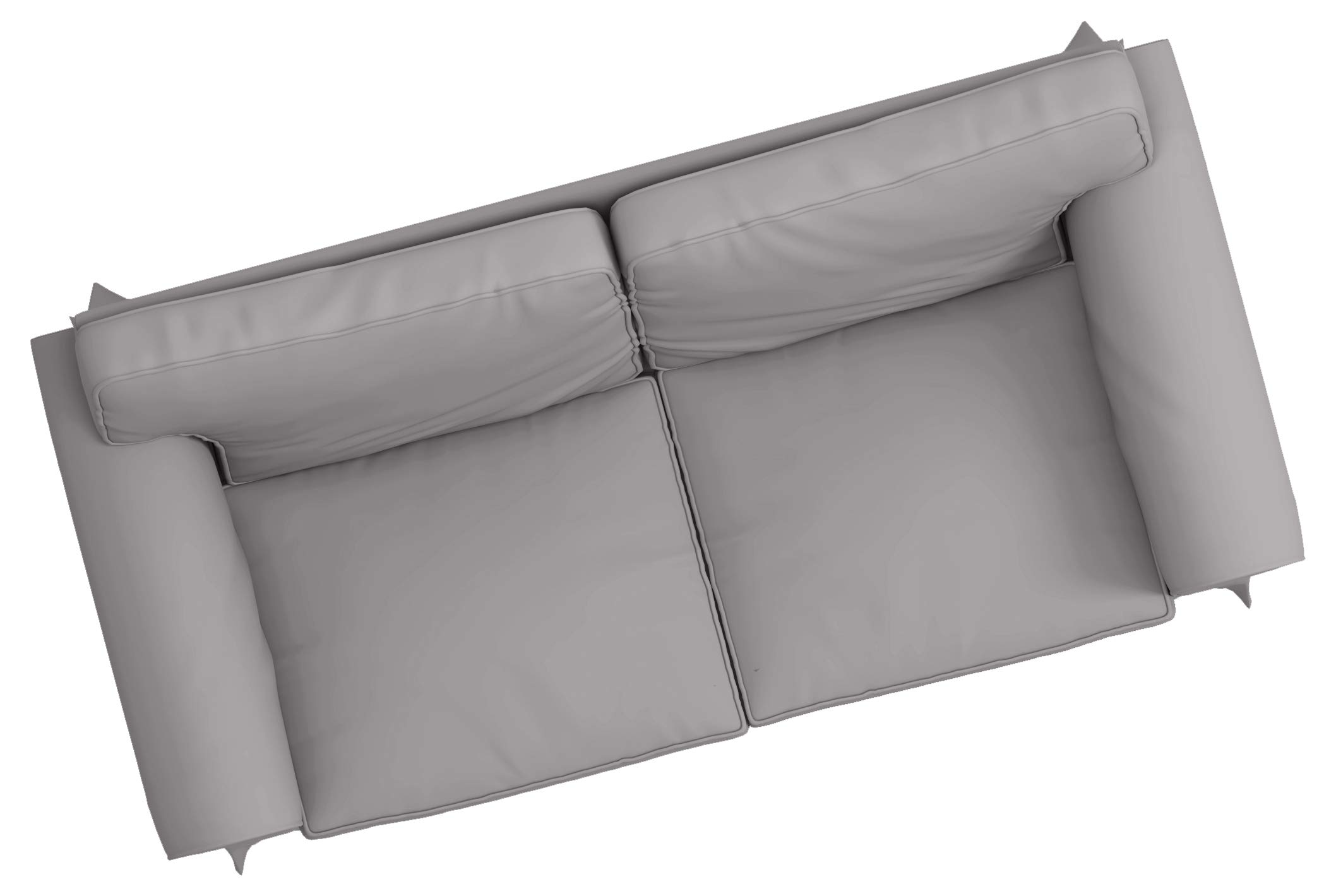 Durable Cotton Ektorp Loveseat Cover Replacement - Custom Fit for IKEA Ektorp Sofa Slipcover (Light Gray) | Perfect for Living Room, Bedroom & Home Decor Protection