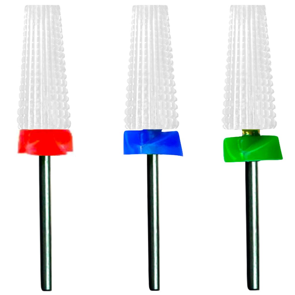 5-in-1 Ceramic Cyclone Nail Drill Bit Set for Professional Manicure & Pedicure - Perfect for Nail Salons, Home Grooming & DIY Nail Art