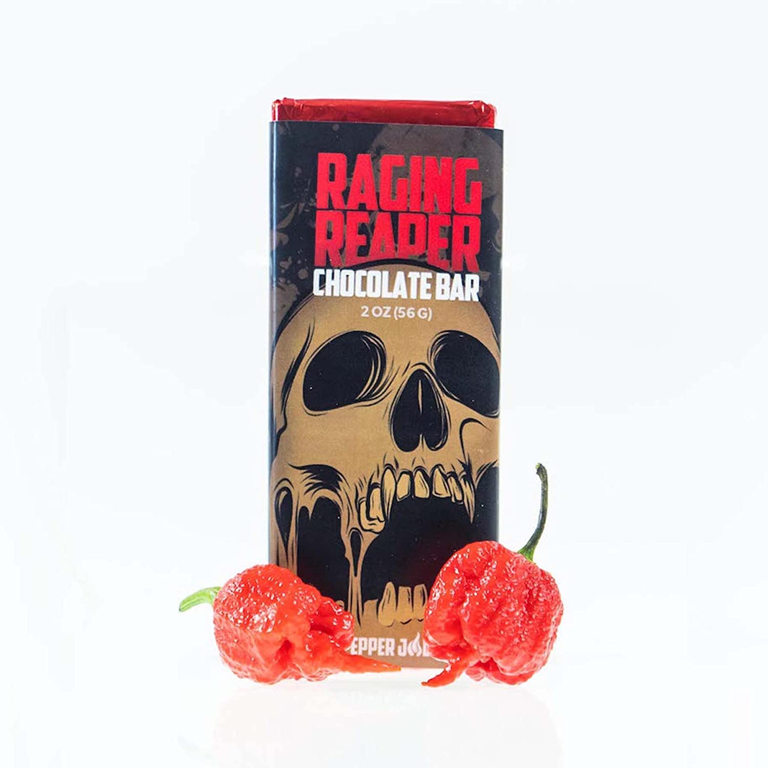 Pepper Joe’s Raging Reaper Chocolate Bar – World’s Hottest Spicy Chocolate with Carolina Reaper Pepper – Extreme Heat Candy – 2oz Dark Chocolate Bar (3 Pack) – Perfect for Hot Pepper Challenges, Gifts for Spicy Food Lovers & Daredevil Snacks