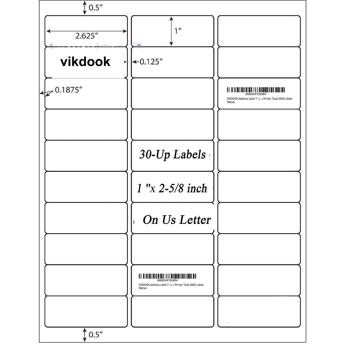 30 Up Labels 1