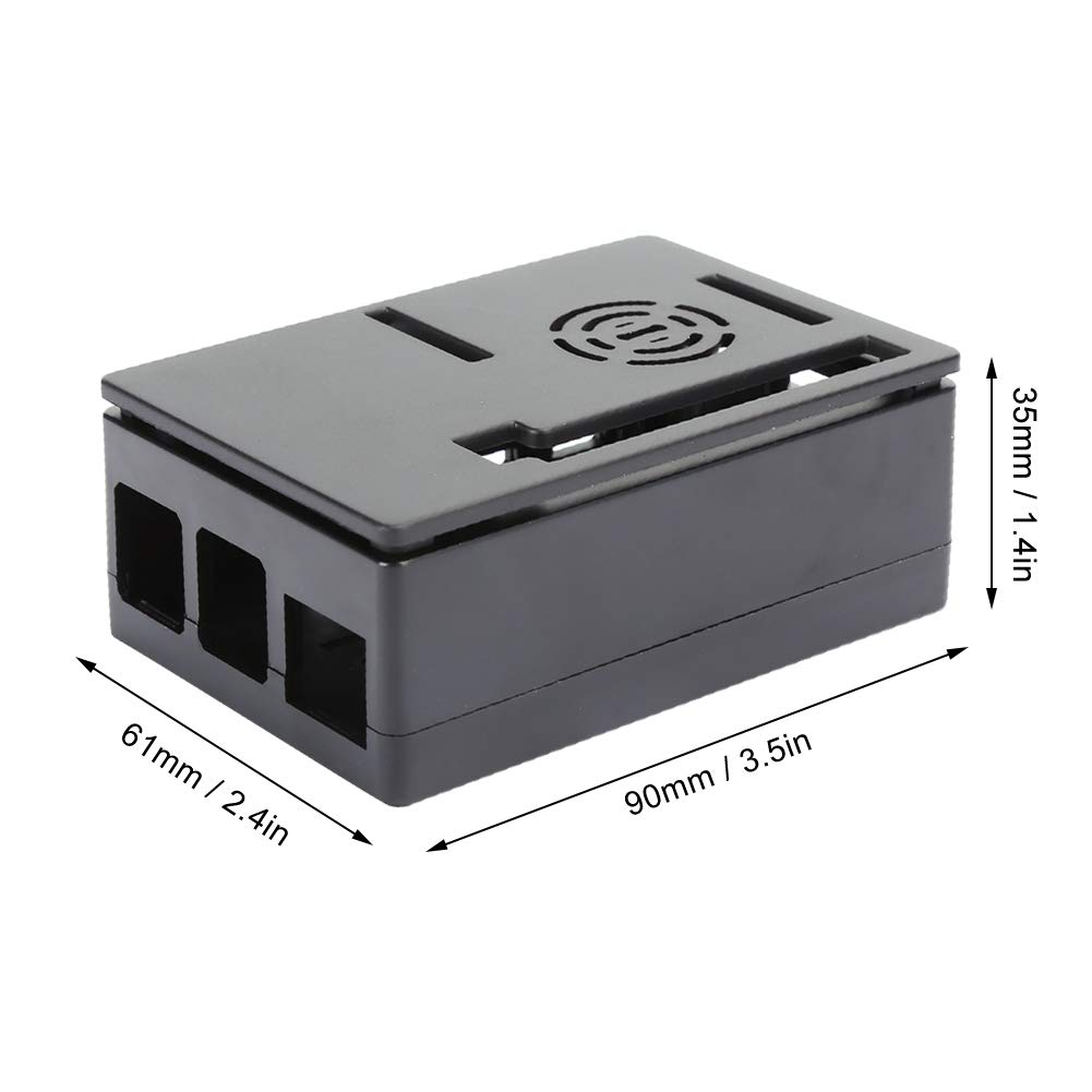 4 Model B Microcomputer Cooling Case - Black Shell for Desktop PC & Computer Cooling | Ideal for Home Office, Gaming, and Workstation Setups