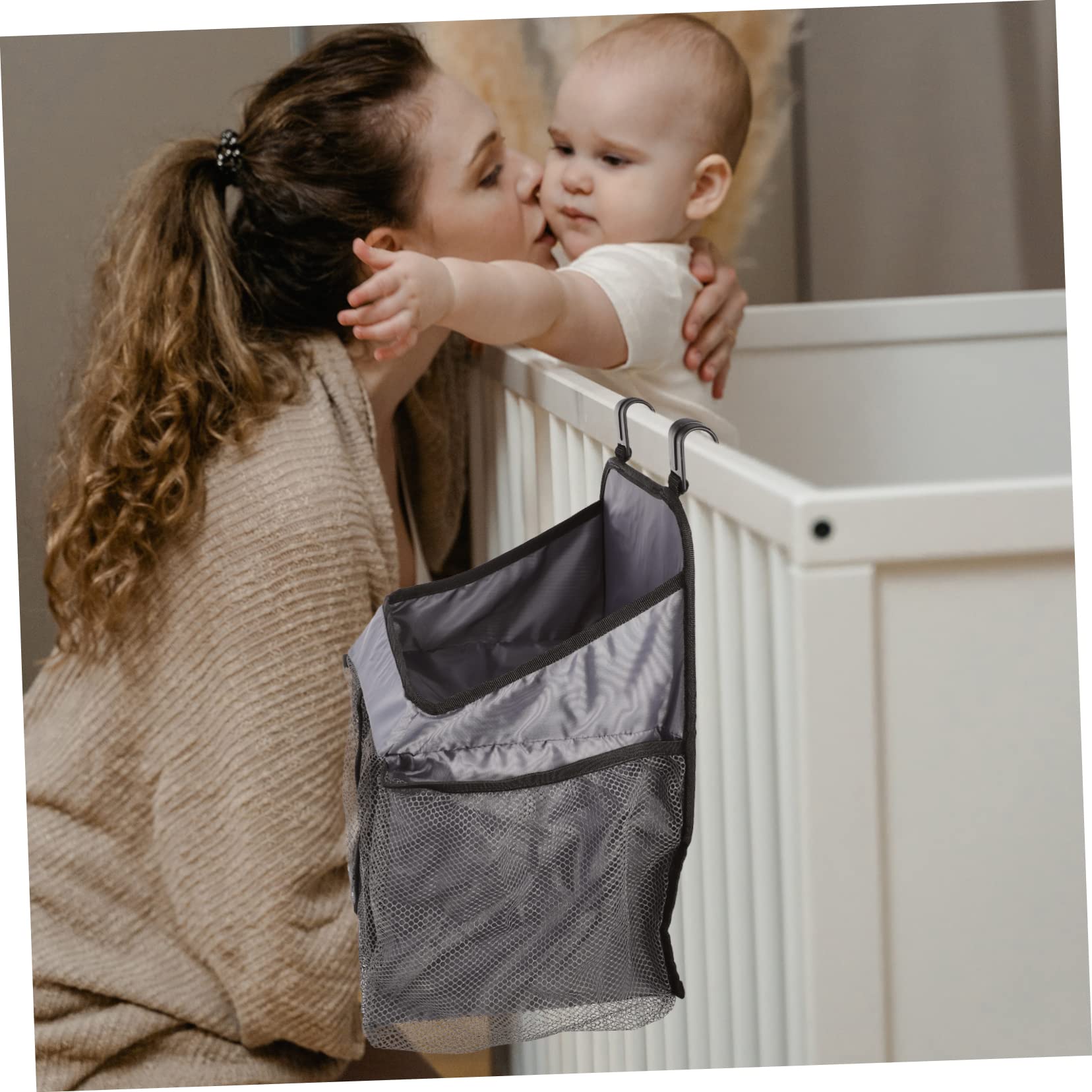Wakauto 4-Piece Storage Bag Set - Essential Diaper Organizer & Nursery Storage Holder - Perfect for Baby Essentials, Travel, and Home Organization