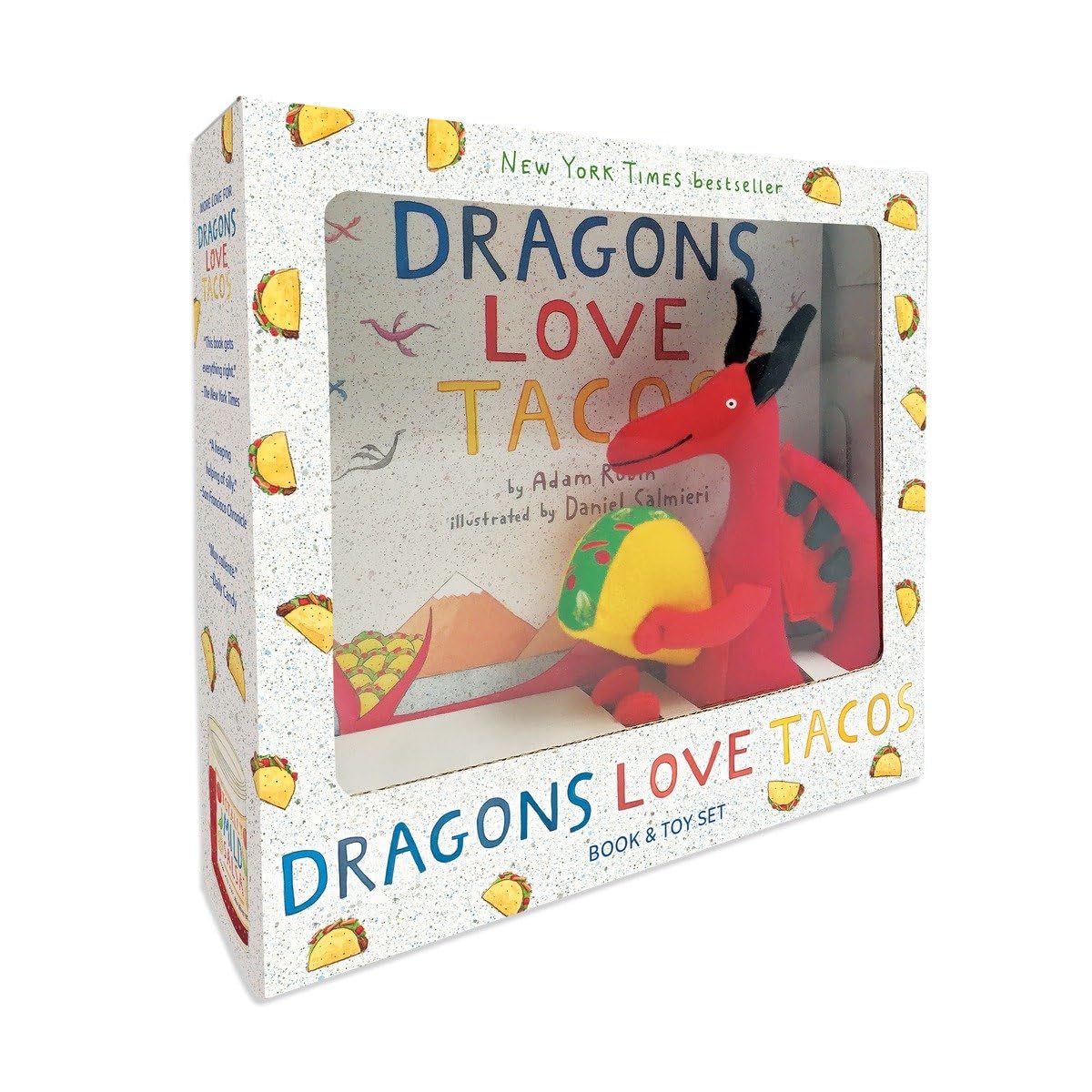 Dragons Love Tacos Book and Plush Toy Set - Perfect for Kids' Storytime, Birthday Gifts & Dragon-Themed Parties
