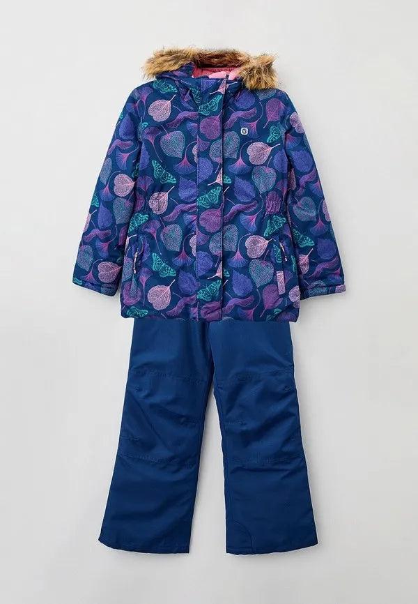 Gusti Girls Snowsuit Blossoms - Waterproof Winter Snowsuit for Toddler to Teen (3T to 13/14Y) - Perfect for Skiing, Sledding & Outdoor Winter Activities