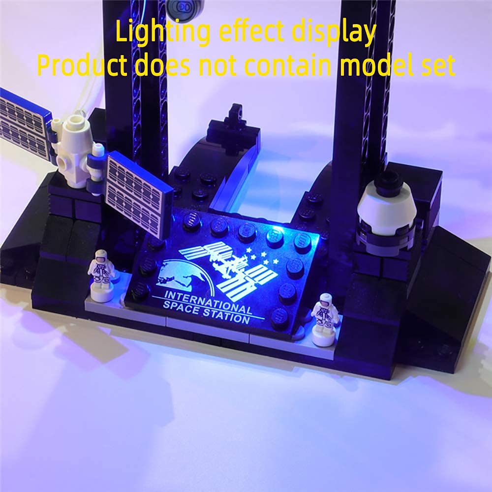 GEAMENT LED Light Kit for International Space Station - Compatible with Lego Ideas 21321 Building Set (Bricks Not Included) - Perfect for Model Display, Night Light & Space-Themed Room Decor