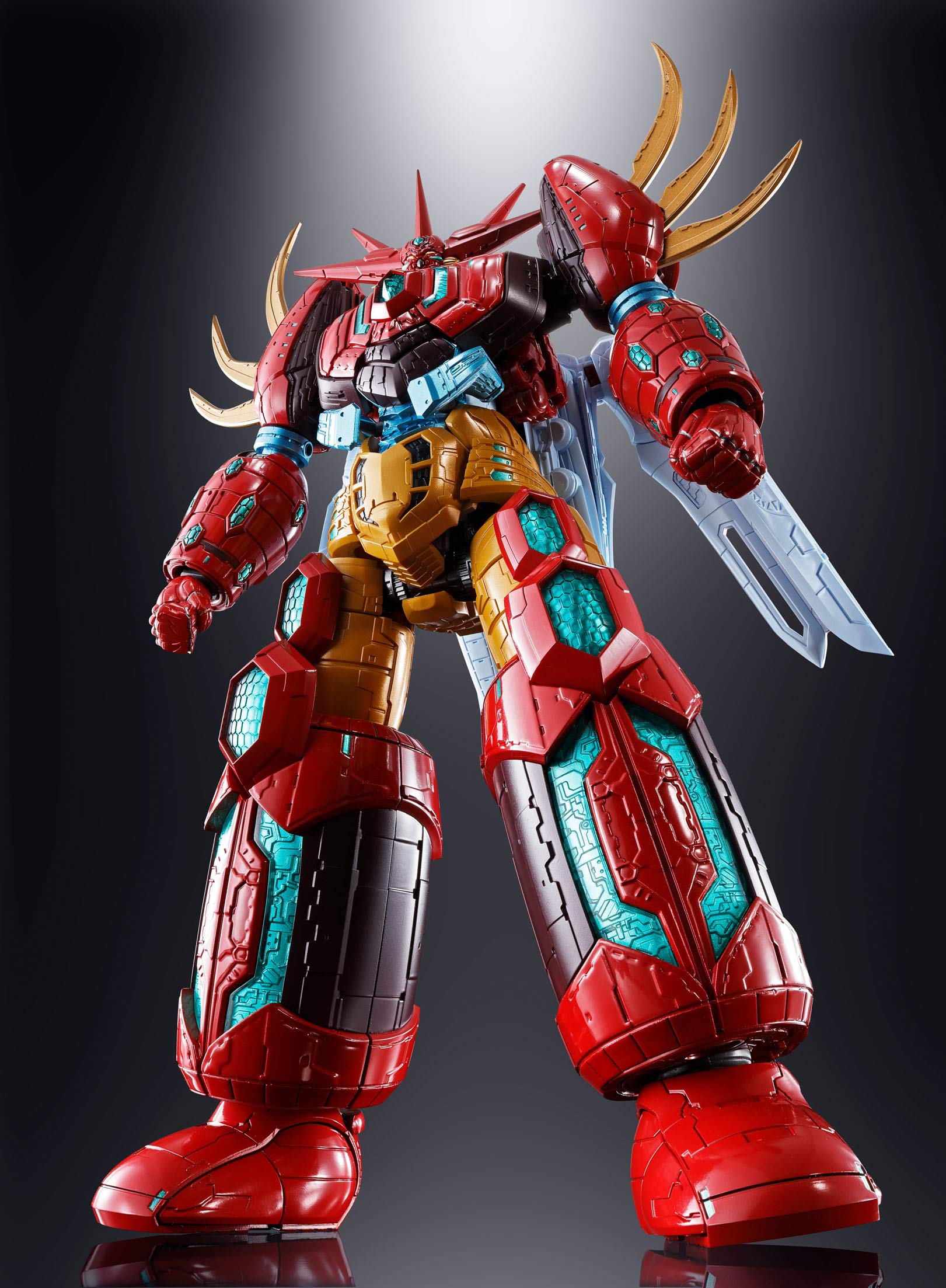 Bandai Soul of Chogokin GX-87 Getter Emperor True Getter Robo Manga Ver Action Figure - Tamashii Nations Collectible Robot Model for Anime Fans & Display