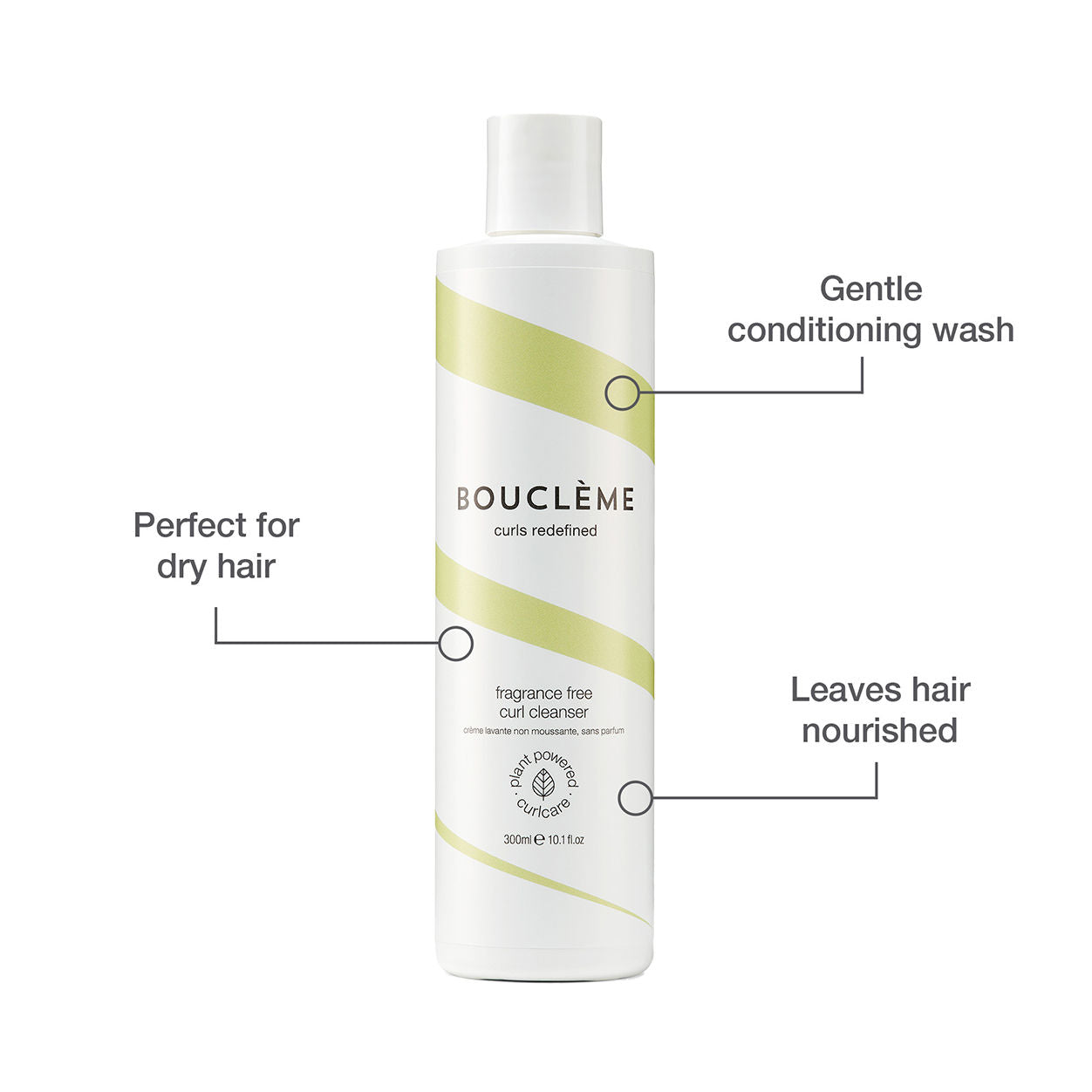 Fragrance-Free Curl Cleanser for Natural Hair - Gentle Sulfate-Free Shampoo for Curly & Wavy Hair Care - Perfect for Daily Use & Scalp Hydration