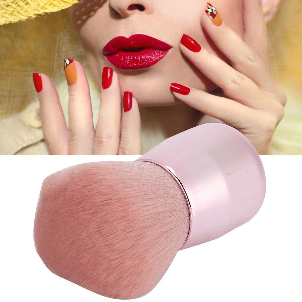 **Professional Nail Dust Brush - Fluffy Cleaning Brush for Gel & Acrylic Nails, Manicure & Nail Art - Dust Remover & Dip Brush for Salon & Home Use**