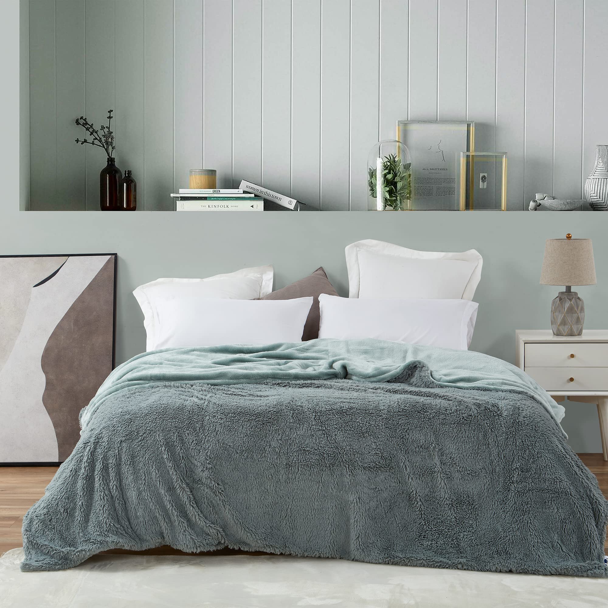 Coma Inducer® Queen Size Weighted Blanket - Emerald Gray for Deep Sleep & Anxiety Relief - Perfect for Adults, Insomnia & Stress Relief at Home