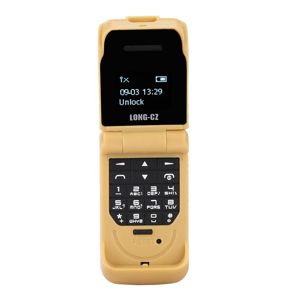 Zopsc Mini 2G Keypad Flip Phone - Bluetooth Mobile Phone for Kids with FM Radio, Single Micro SIM, Micro-USB Charging & Multi-Language Support | Perfect for Children's First Phone, Emergency Use & Outdoor Activities