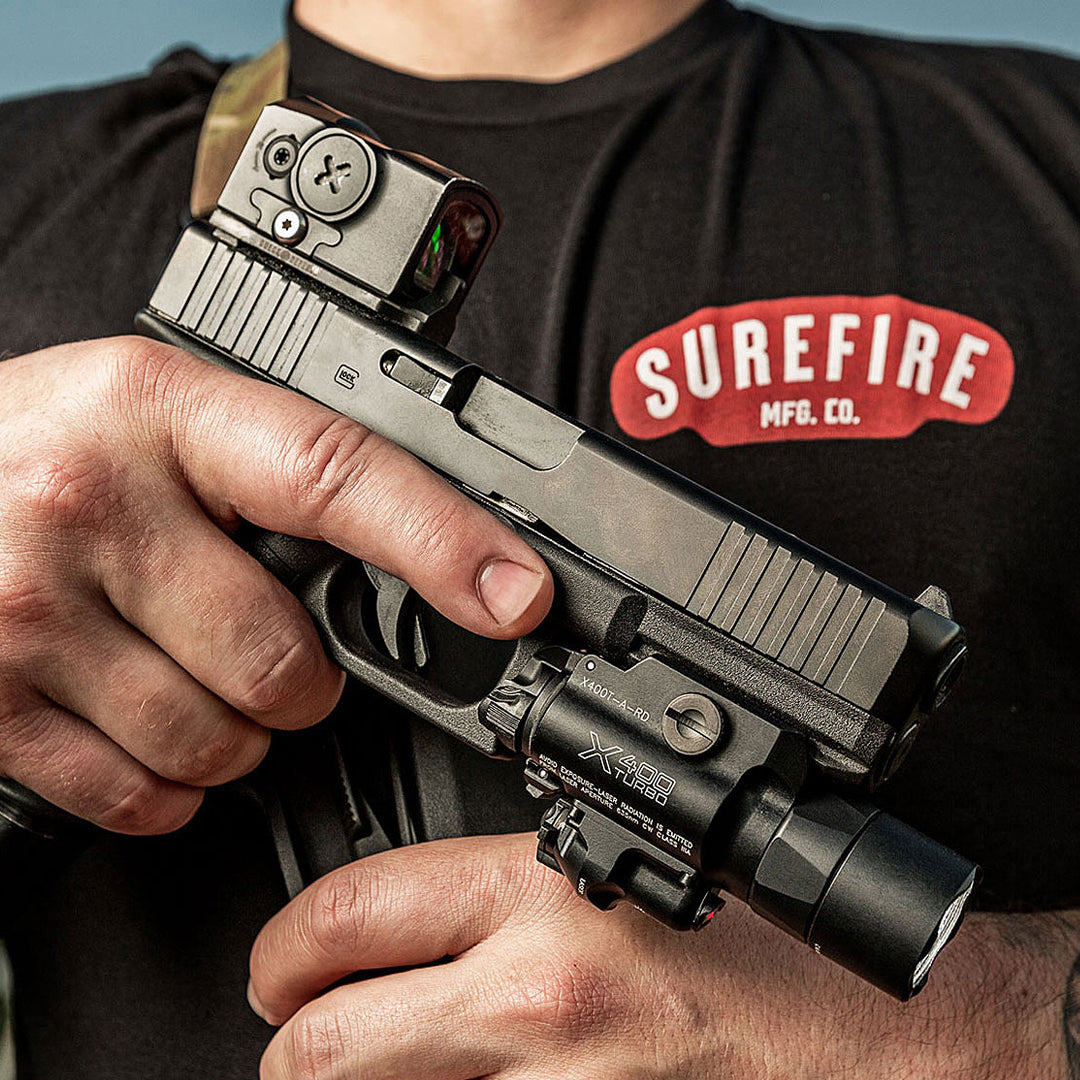 SureFire X400T Tactical WeaponLight - 66,000 Candela LED Flashlight for Pistols & Rifles | Perfect for Home Defense, Law Enforcement & Tactical Operations