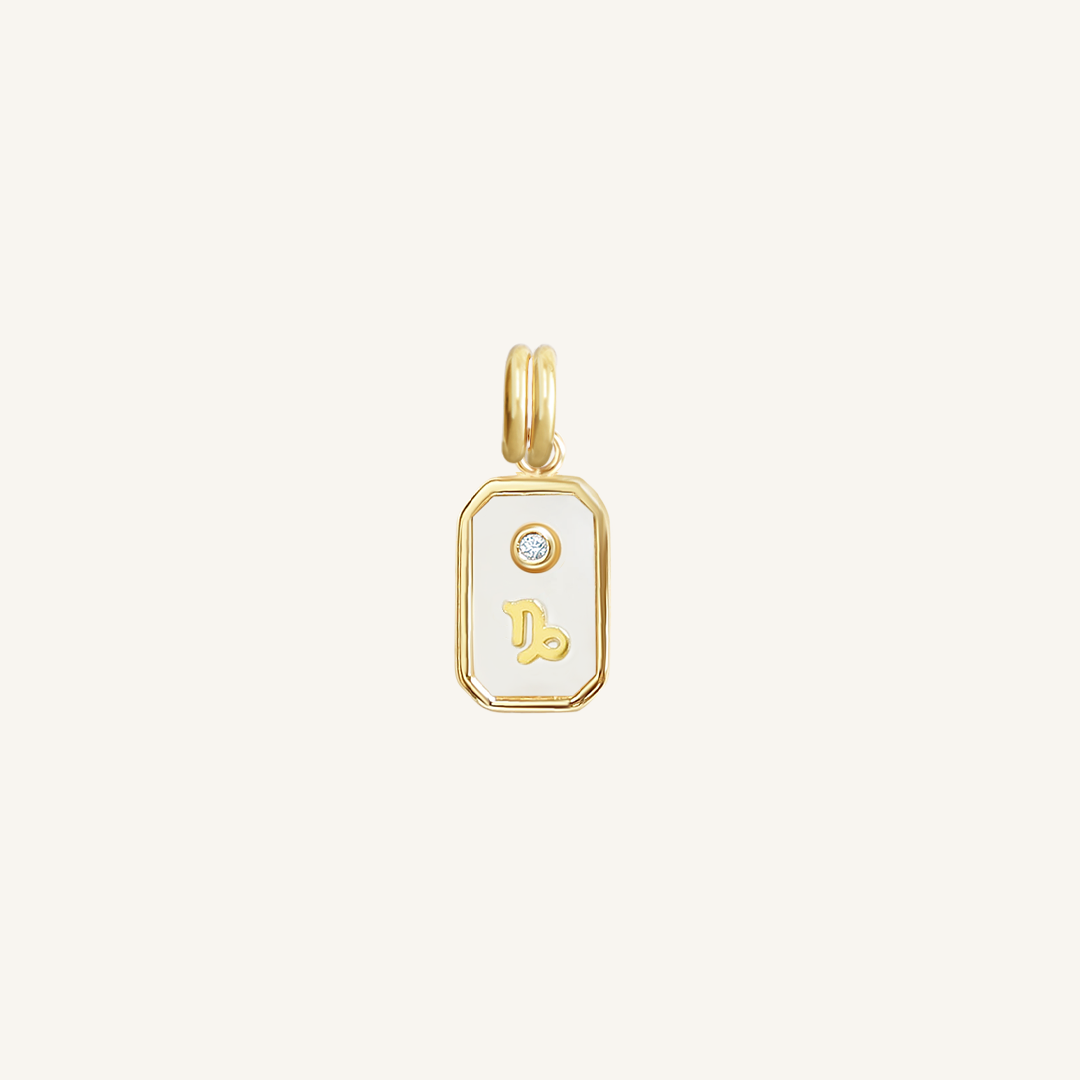 Iridescent Zodiac Charms - 12 Unique Astrological Pendant Charms for Necklaces & Bracelets - Perfect for Birthdays, Gifts & Jewelry Making (Aries, Taurus, Gemini, etc.)