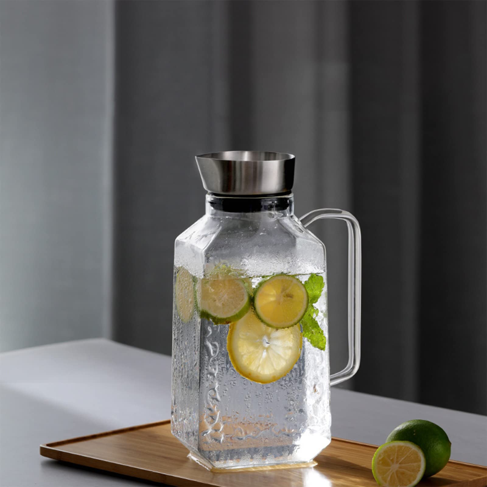 Insulated Glass Bottle for Hot & Cold Drinks - 32oz Juice Mug, Milk Water Cup, Kettle & Carafe for Home, Kitchen, Dining & Bar - Perfect for Iced Tea, Coffee, Lemonade & Smoothies