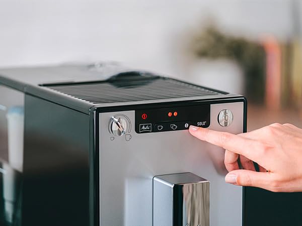 Melitta SOLO E950-103 Compact Bean to Cup Coffee Machine - Automatic Espresso & Cappuccino Maker for Home or Office - Silver/Black - Perfect for Small Kitchens & Workspaces