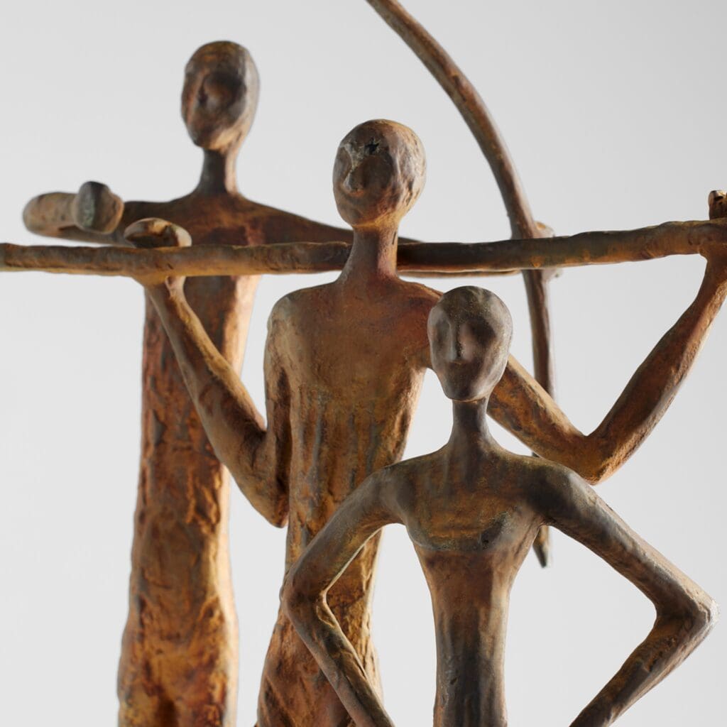 Cyan Design 11672 Maasai Hunter Rustic African Tribal Statue - Handcrafted Wooden Home Decor for Living Room, Bedroom & Office - Unique Safari & Ethnic Theme Gift Idea