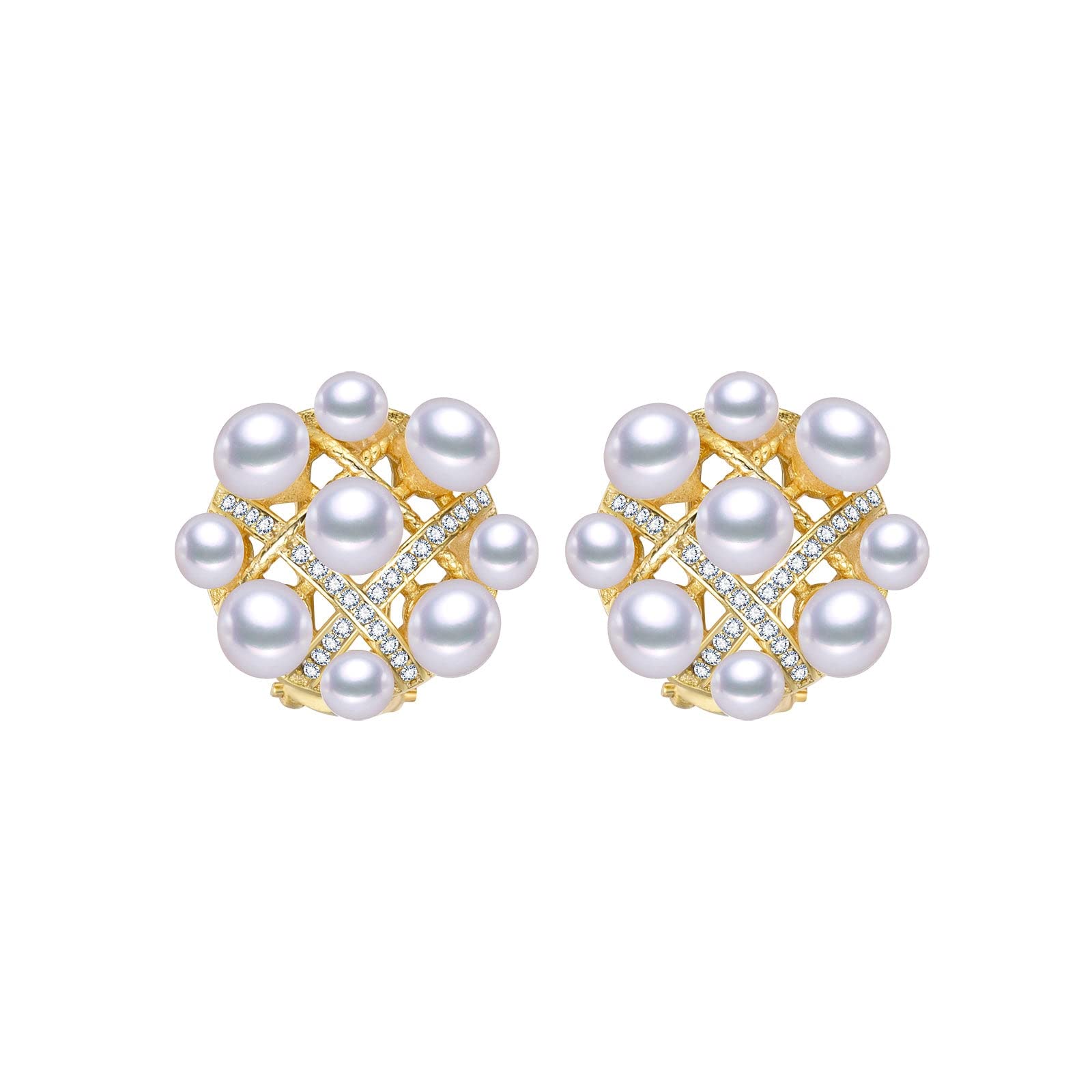 Elegant Freshwater Pearl Jewelry Set - Dainty Pearl Earrings & Necklace for Women | Perfect for Weddings, Parties & Special Occasions