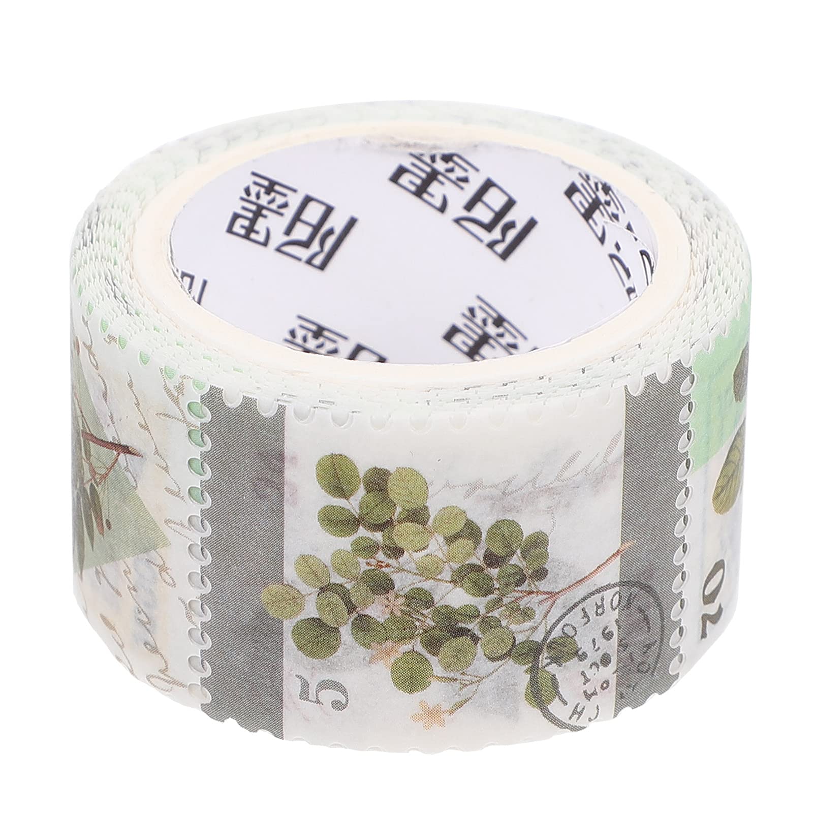 EXCEART Vintage Washi Tape - Botanical Plant Postage Stamp Stickers for Scrapbooking, Journaling, DIY Crafts | Self-Adhesive Decorative Paper Labels for Planners, Cards, and Home Decor | Perfect for Bullet Journals, Gift Wrapping, and Creative Projects