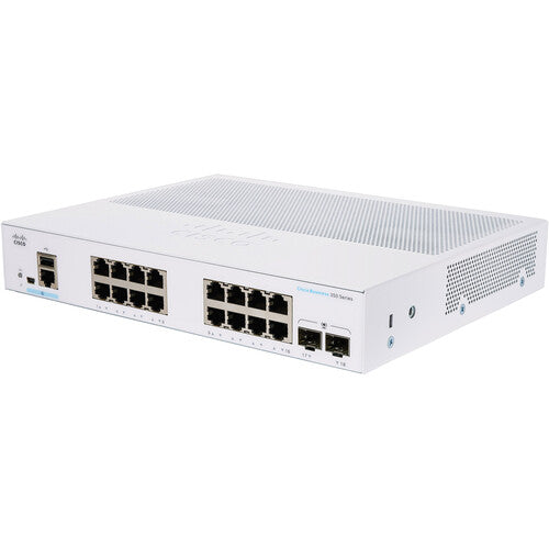 Cisco CBS350 16-Port Gigabit Managed Switch with 2G Uplink - Ideal for Small Business Networks & Home Office Setup