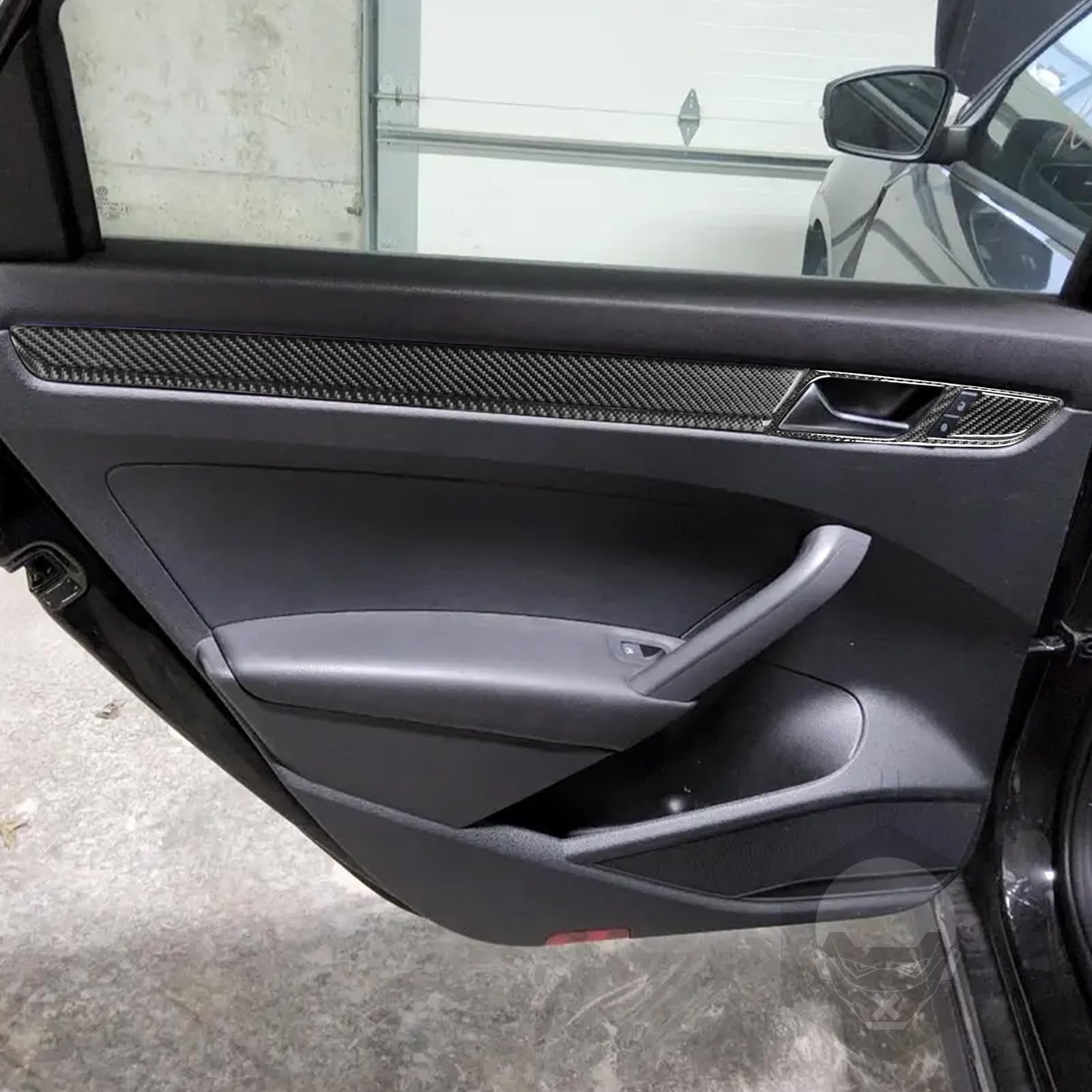 Premium Carbon Fiber Door Panel Kit for Volkswagen Passat NMS B7 (2012-2019) - Black | Interior Upgrade for Enhanced Style & Protection | Perfect for Car Enthusiasts & Customization