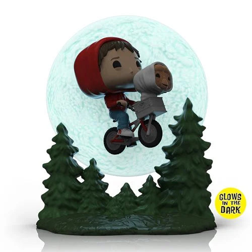 E.T. 40th Anniversary Elliot and E.T. Flying Glow in the Dark Pop! Vinyl Figure - Collectible Movie Memorabilia for Home Display & Gift Giving