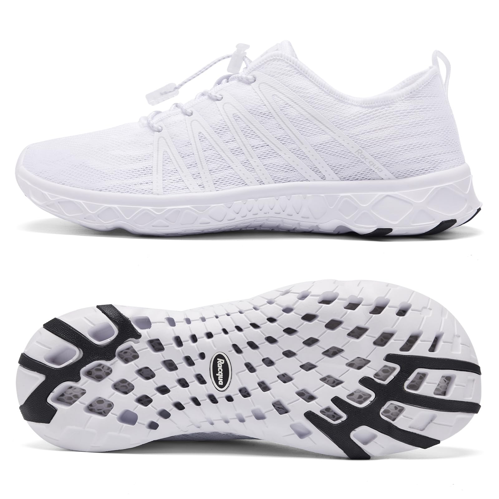 Racqua Water Shoes for Women & Men - Quick-Dry Aqua Swim Shoes for Beach, Pool, Surfing & Water Sports