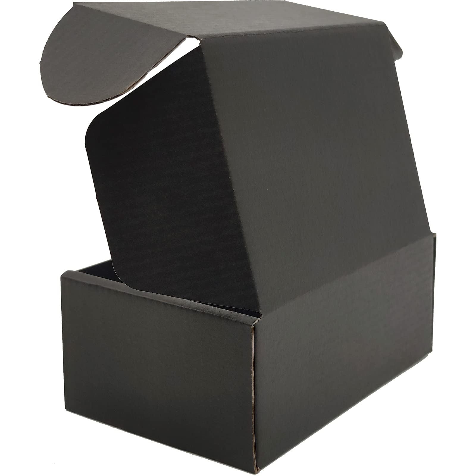 6x4x2 Black Shipping Boxes (25-Pack) - Small Business Packaging for Mailing & Ecommerce
