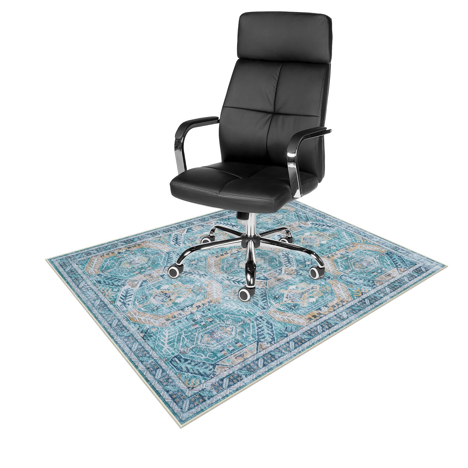 Anidaroel 36x48 Inch Chair Mat for Hardwood Floors & Tile Floors - Non-Slip Office Chair Mat for Rolling Chairs, Large Desk Floor Protector Rug - Perfect for Home Office, Computer Desks & Workspaces