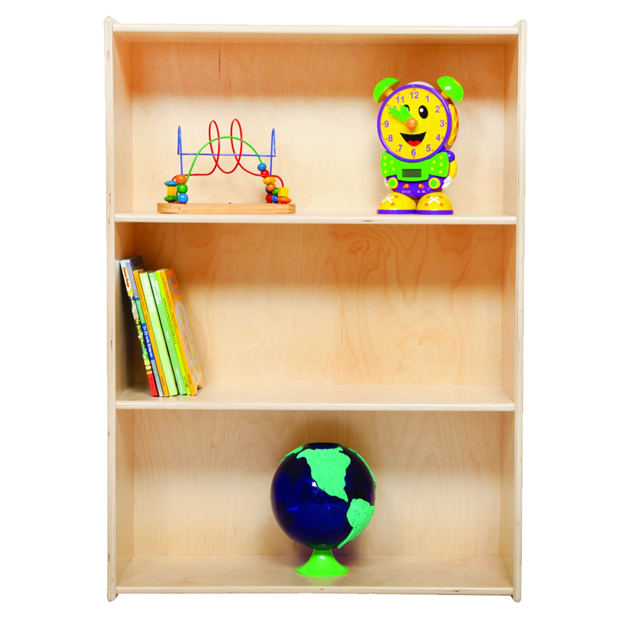 Contender 2-Shelf Classic Baltic Birch Bookcase - Montessori Wooden Wall Shelf Organizer for Books, Toys & Office Supplies - Kids Room Storage Solution - Greenguard Gold Certified - Perfect for Nursery, Playroom & Home Office Organization