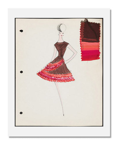 Arnold Scaasi Sketch Book - Fall 1961 Collection | Vintage Fashion Design Portfolio | Perfect for Fashion Students, Designers & Collectors