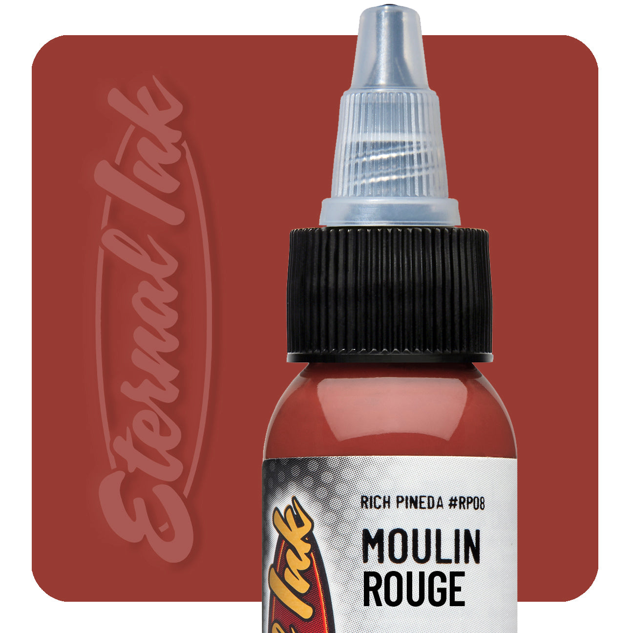 Eternal Rich Pineda Moulin Rouge Tattoo Ink 1oz - Professional Body Art Ink for Tattoo Artists & Permanent Makeup | Ideal for Tattooing, Cosmetic Procedures & Artistic Designs