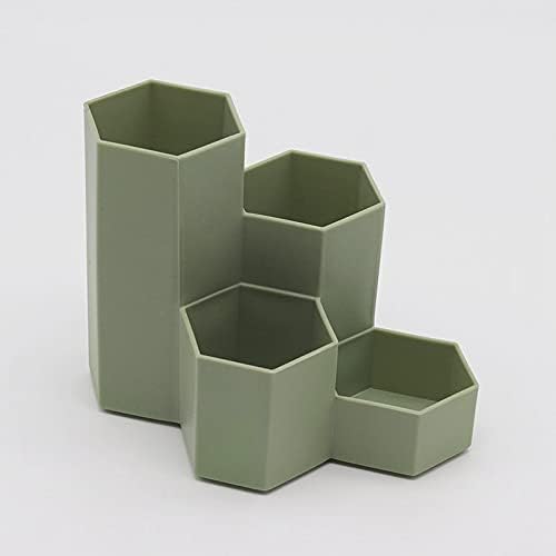 Multi-Compartment Pen Holder & Desk Organizer - 4-Section Stationery Storage Cup for Pencils, Pens, Office Supplies | Perfect for School, Home & Office Workspace Organization