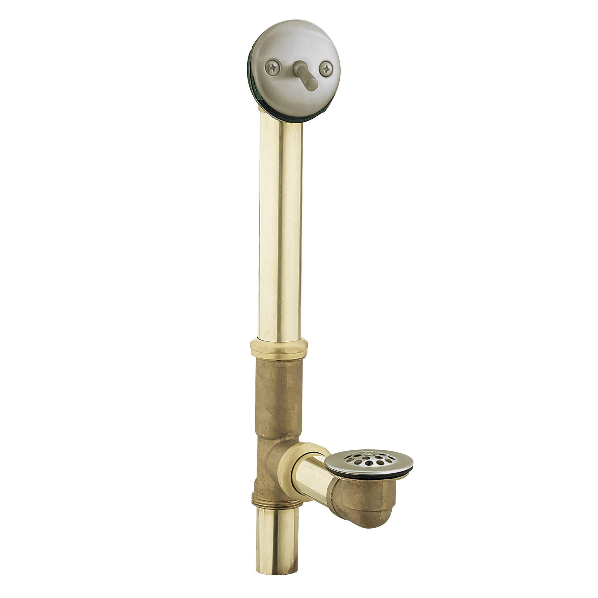 Moen 90410BN Brushed Nickel Tub and Shower Drain Cover - Durable Bathroom Drain Stopper for Bathtubs & Showers, Perfect for Home Renovation & Water Conservation