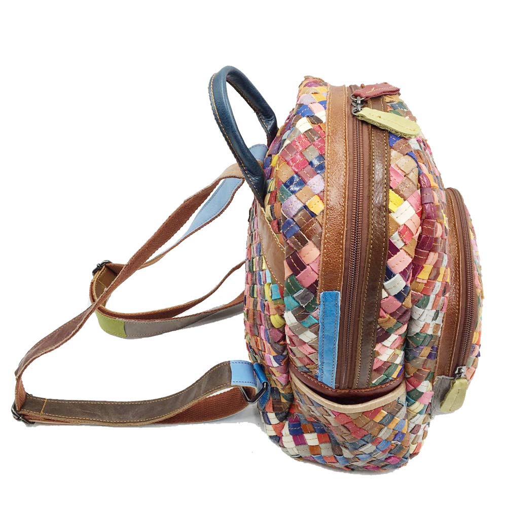Stylish Leather Backpack for Women - Trendy & Colorful Fashion Daypack - Perfect for Work, Travel & Daily Use
