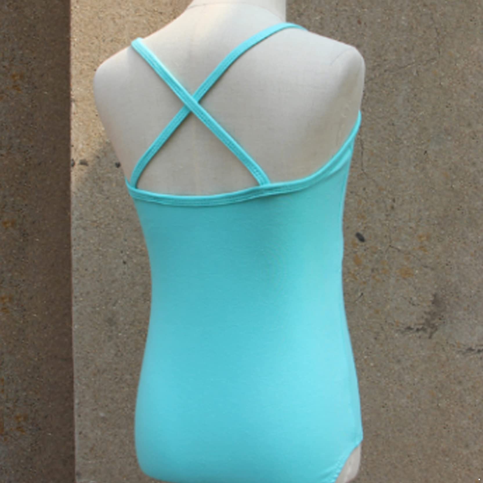 Youth Girls Sleeveless Crisscross Dance Leotard - Ballet Gymnastic Bodysuit for Ballerina & Ballroom Performance | Perfect for Dance Classes, Recitals & Competitions