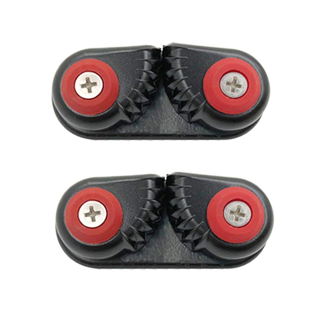 Lixada 2PCS Aluminum Cam Cleats for Kayak, Boat, Canoe, Sailing Dinghy - Fast Entry Marine Hardware for Secure Rope Locking (Perfect for Water Sports & Fishing)