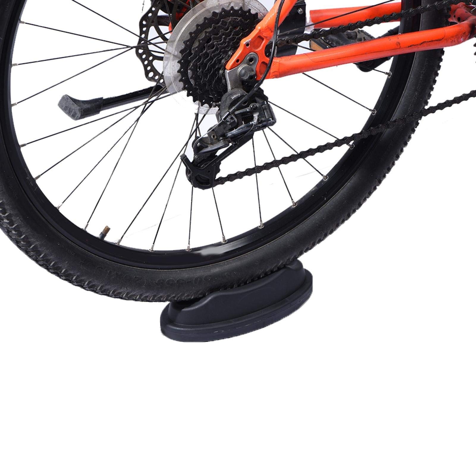 Premium Indoor Bicycle Trainer Stand with Durable Front Wheel Riser Block - Universal Fit for Most Bike Sizes - Perfect for Home Cycling Workouts & Winter Training