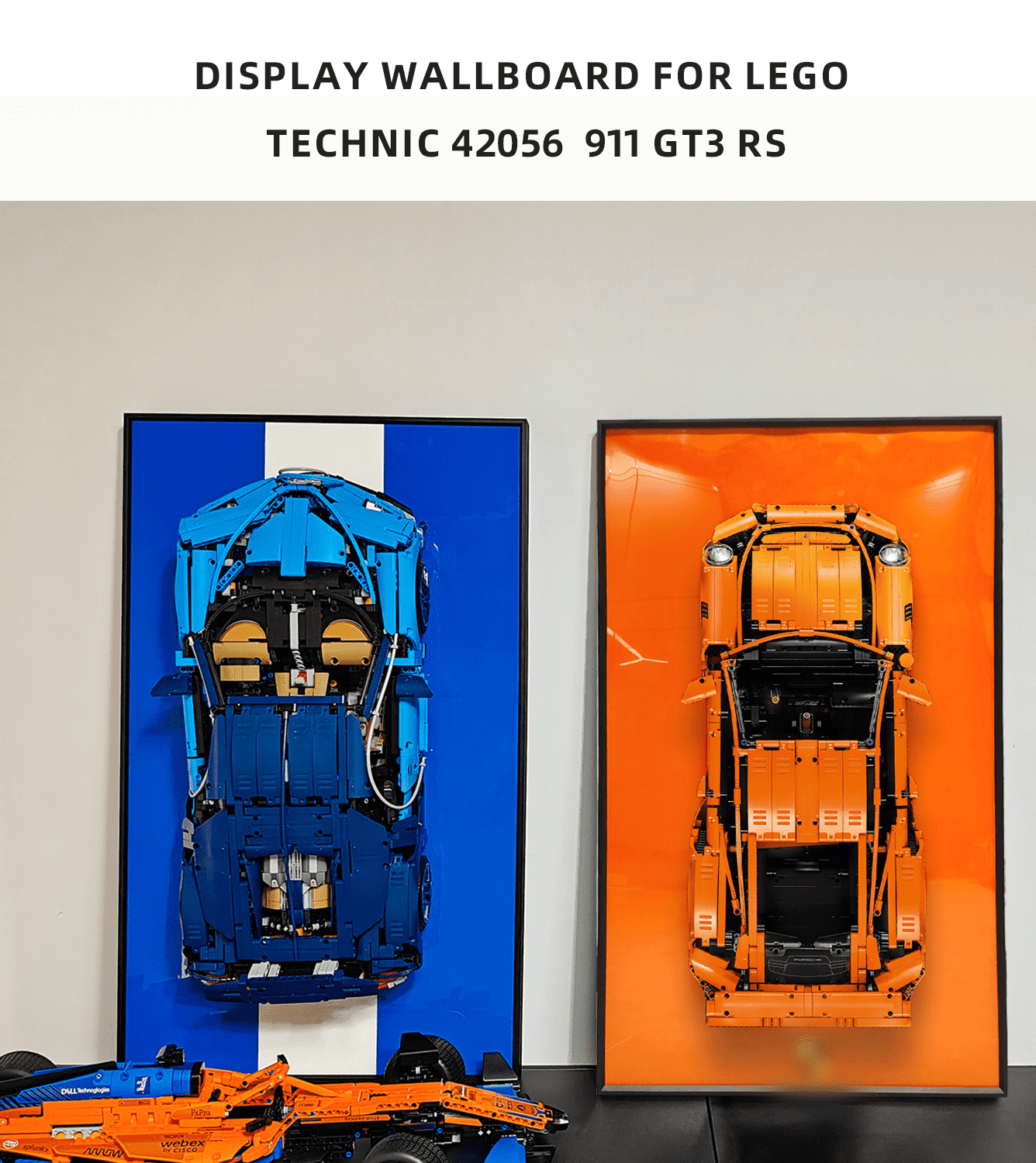 LEGO Technic Car Display Frame - Wall Mounted Showcase for LEGO Models | Perfect for Home Decor, Office Display & Collector's Showcase