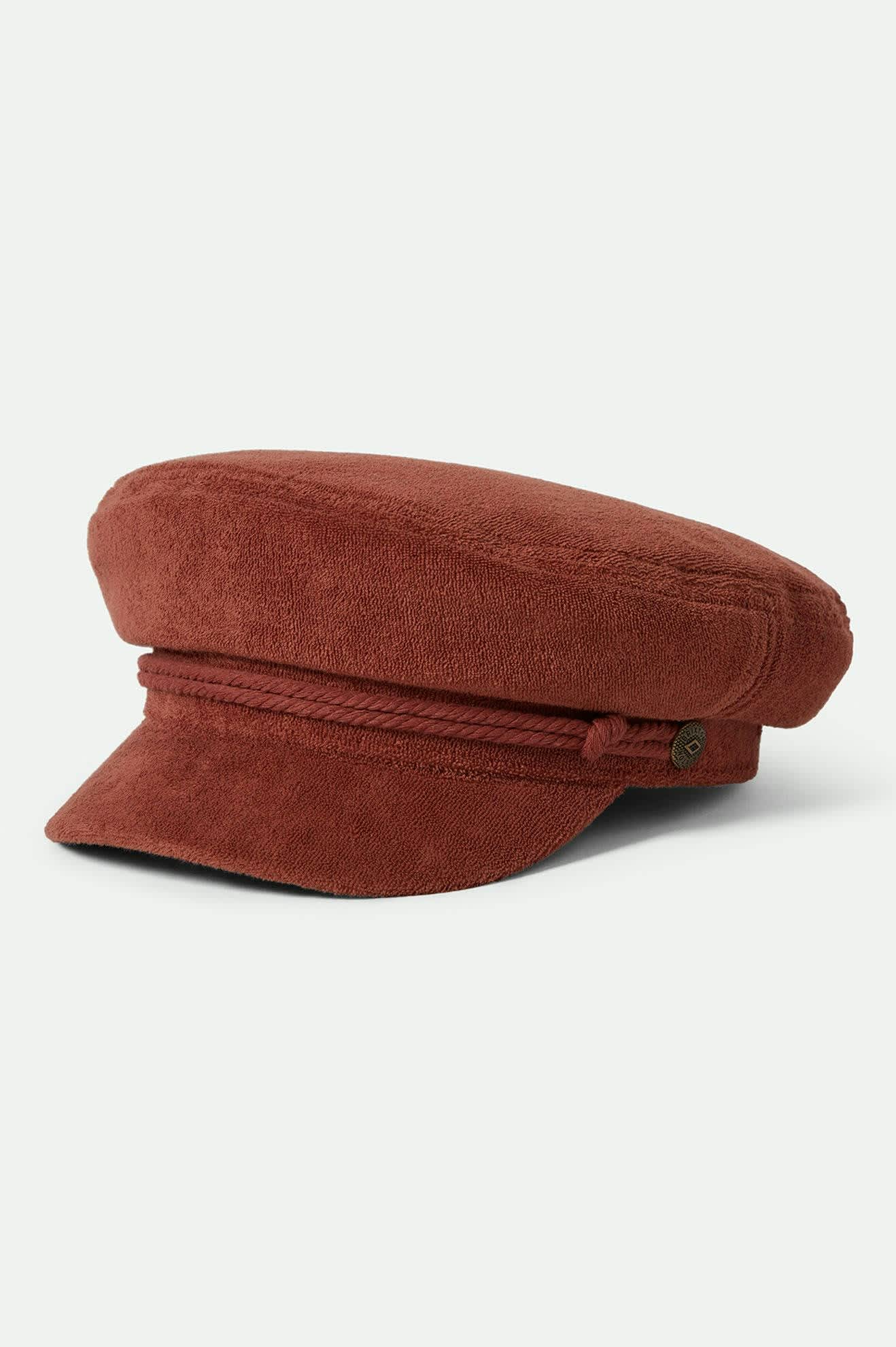 Fiddler Fisherman Hat - Burnt Brick Terry Cloth Cap for Men & Women - Perfect for Fishing, Hiking, and Outdoor Adventures