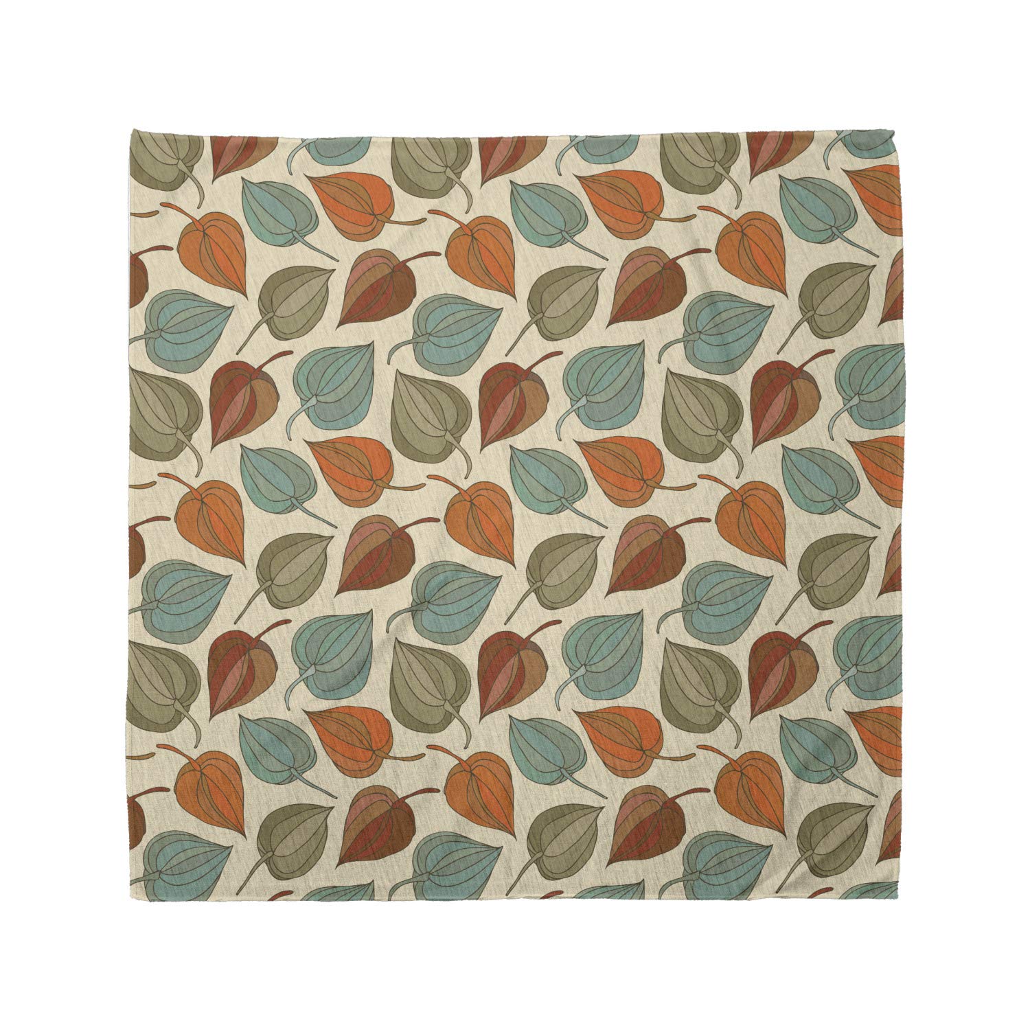 Ambesonne Floral Bandana - Art Nouveau Winter Cherry Print Unisex Head Scarf & Neck Tie for Men & Women - Perfect for Outdoor Activities, Music Festivals & Fashion Accessories