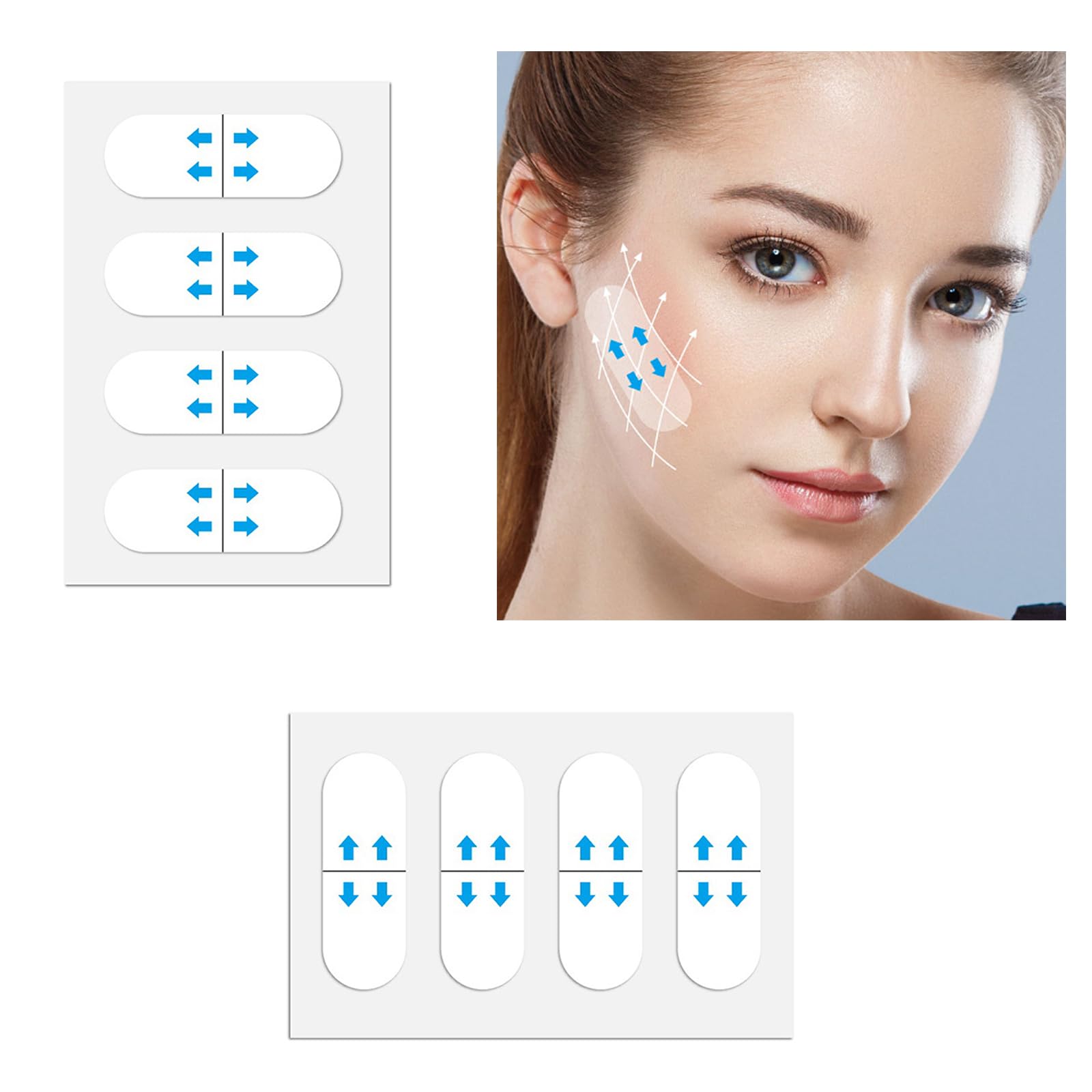 Best Skin Tightening Stickers - Invisible Lifting Patches for Face & Neck, Anti-Aging Elasticity Treatment - Perfect for Wrinkles, Fine Lines & Sagging Skin (Night Use & Daily Skincare Routine)