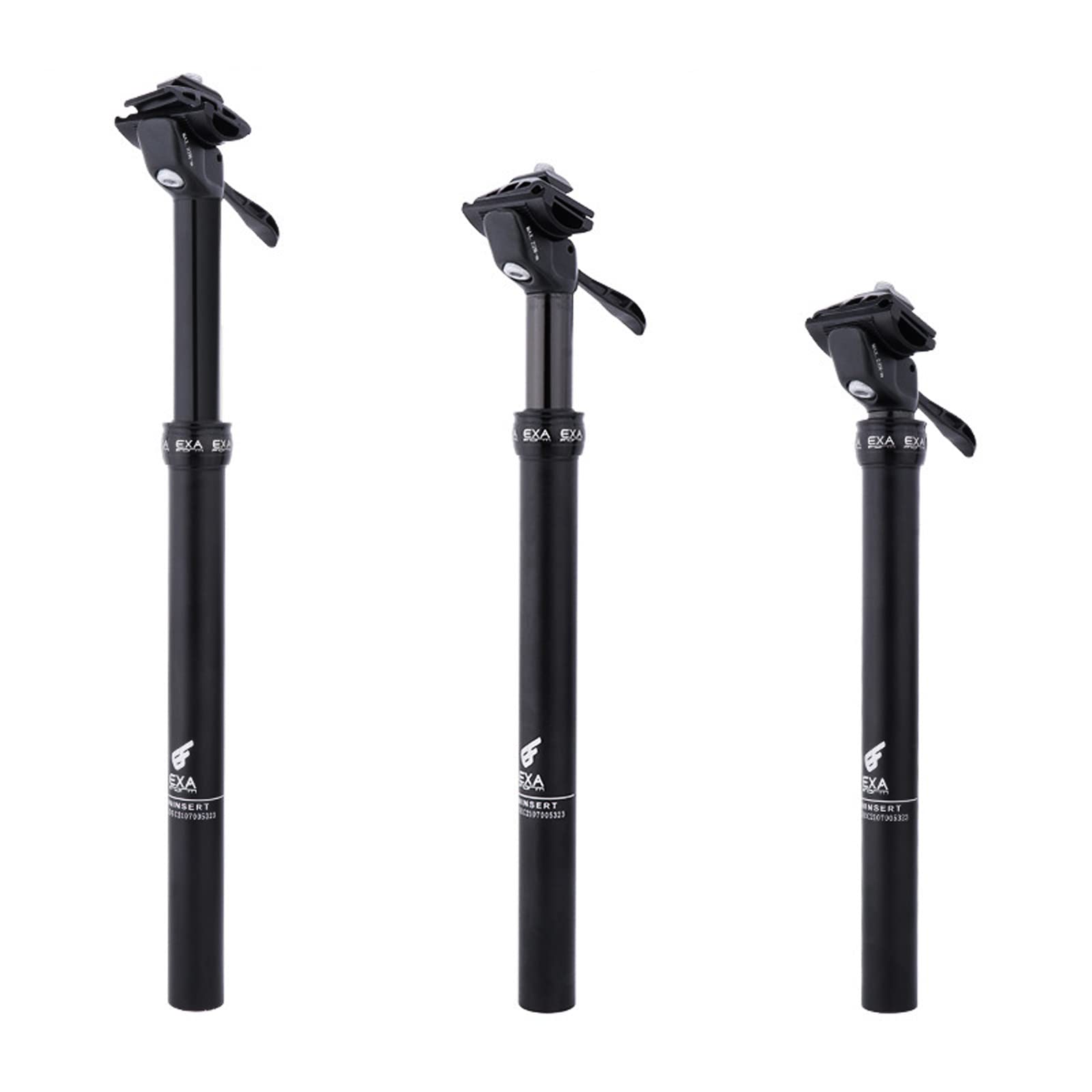 EXA Form Upgraded Speed Cable-Less Hydraulic Dropper Seatpost - 27.2mm/30.9mm/31.6mm Sizes - 100mm/120mm/125mm/150mm Travel - Compatible with MTB, E-Bike & Road Bikes | Perfect for Trail Riding, Commuting & Off-Road Adventures
