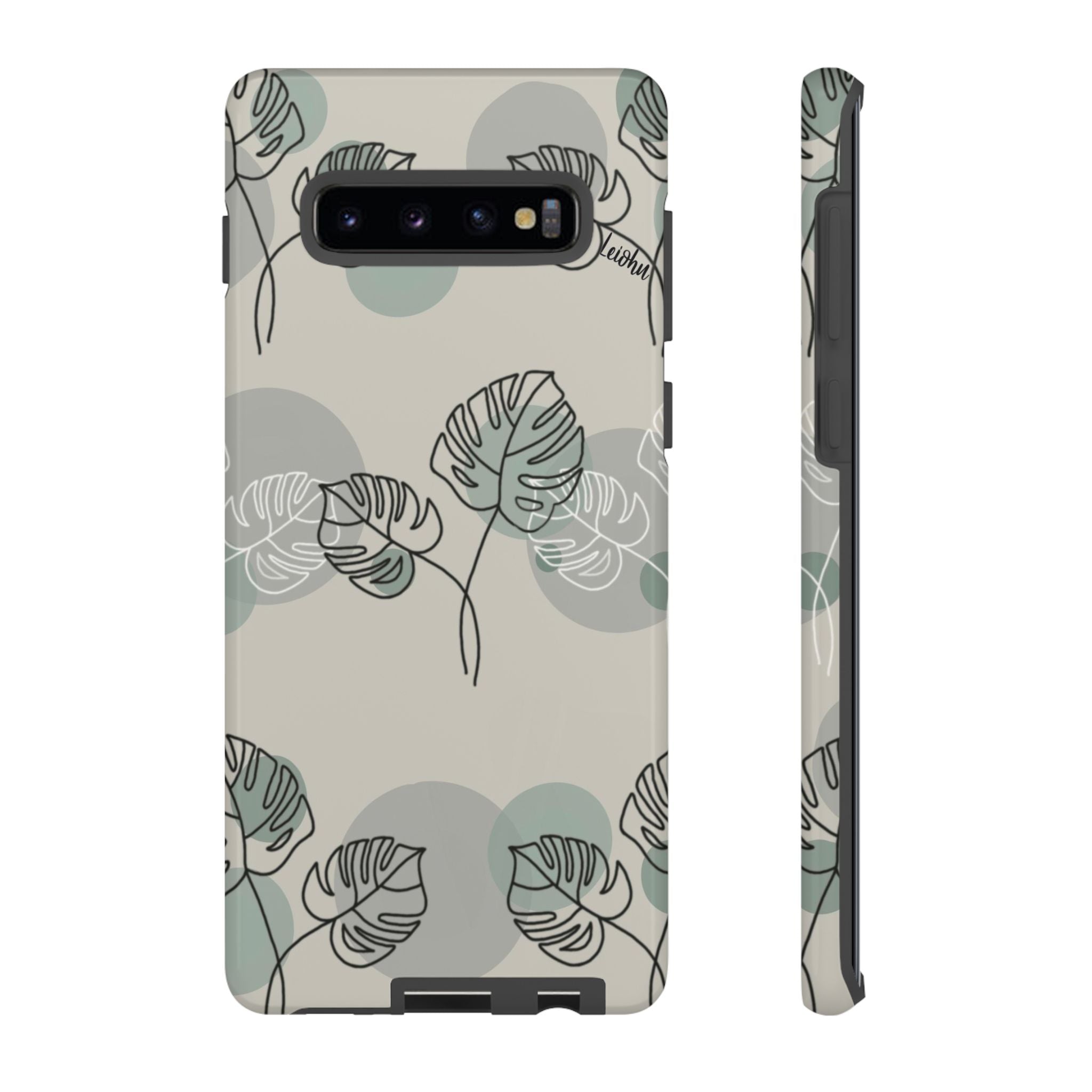 Vintage Monstera Leaf Samsung Galaxy Phone Case - Stylish Protective Cover for Samsung Galaxy S21/S20/Note 20 - Perfect for Nature Lovers & Boho Aesthetic