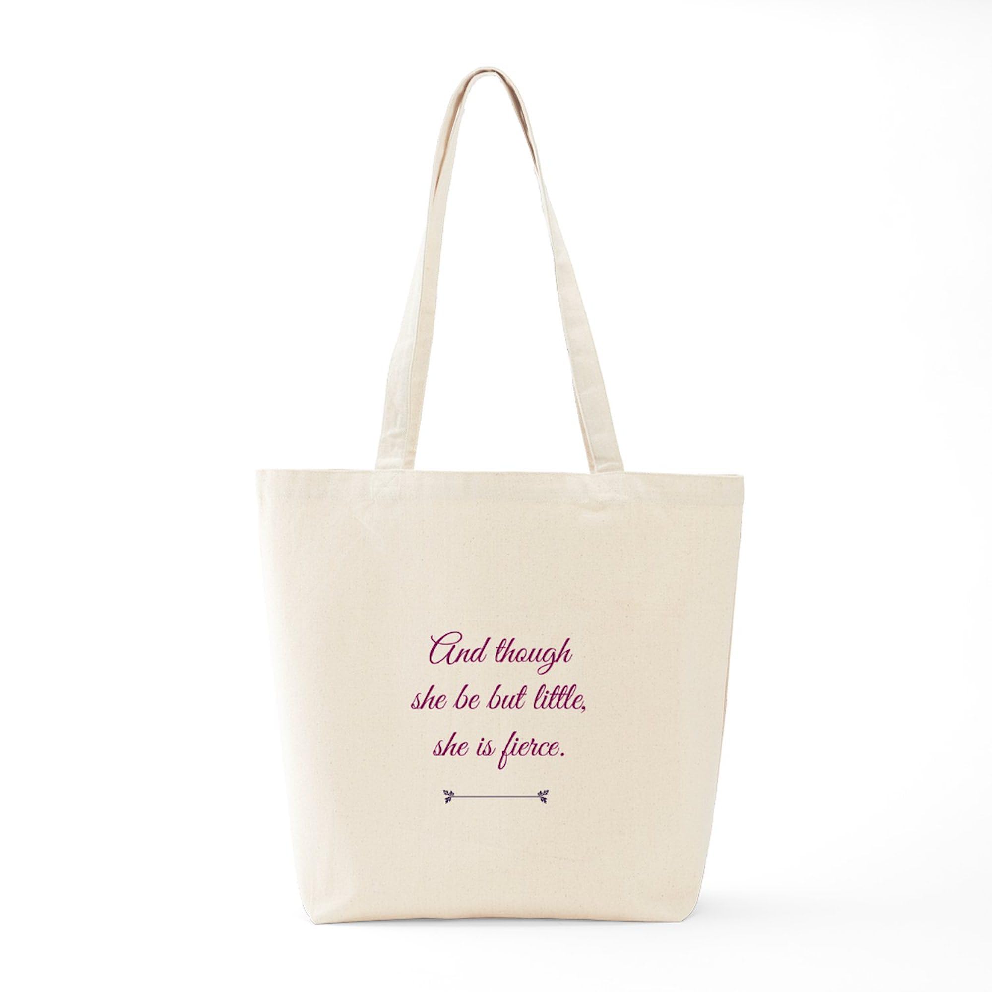 Fierce Little Canvas Tote Bag - Reusable Shopping Bag for Work & Travel