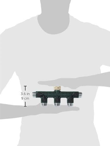 Orbit 10-Pack 5-Port Zinc Hose Faucet Manifold for Yard Watering | Heavy-Duty Outdoor Garden Irrigation System | Perfect for Sprinklers, Soaker Hoses & Multiple Watering Needs