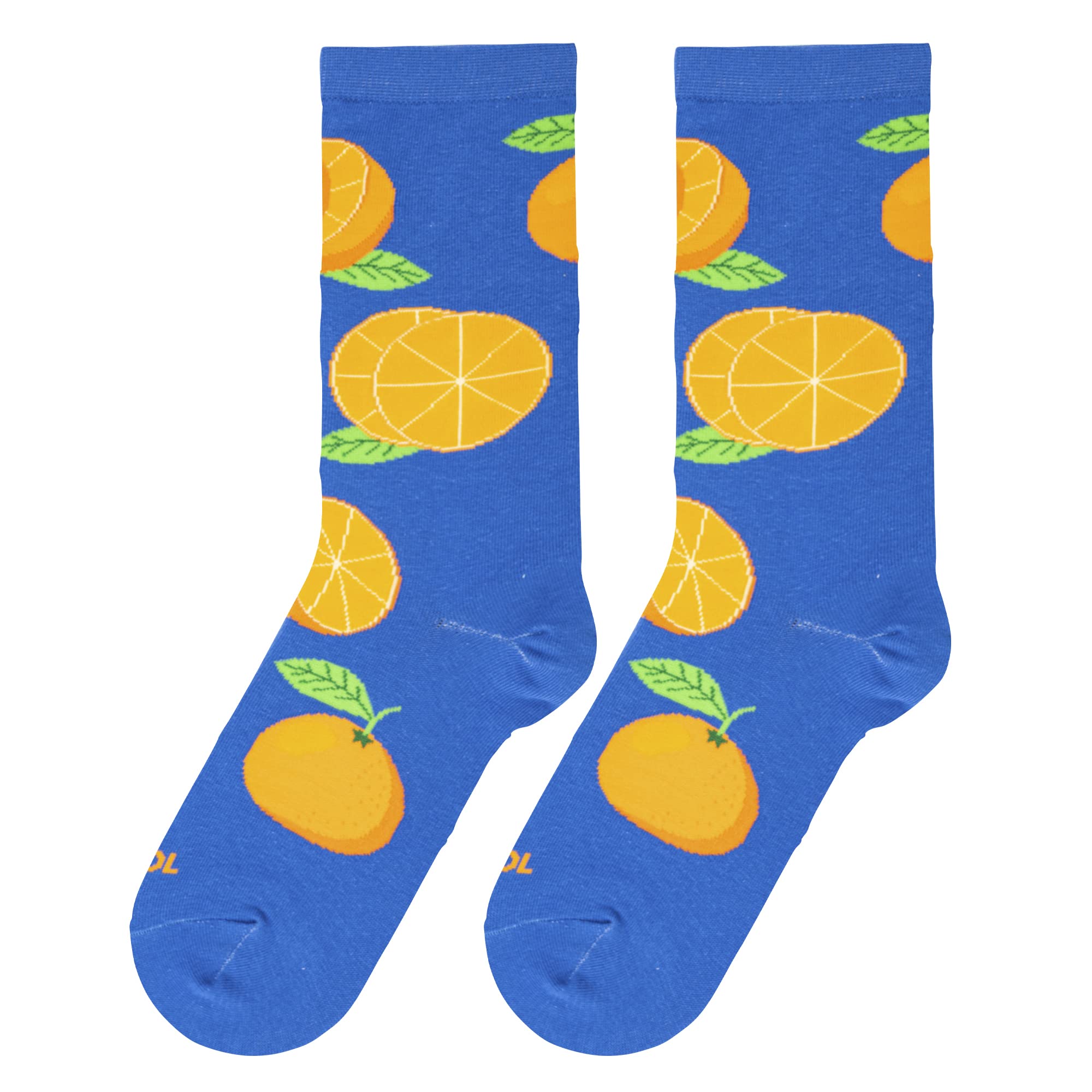 Fun Fruit Print Crew Socks for Women - Cute & Comfortable for Daily Wear