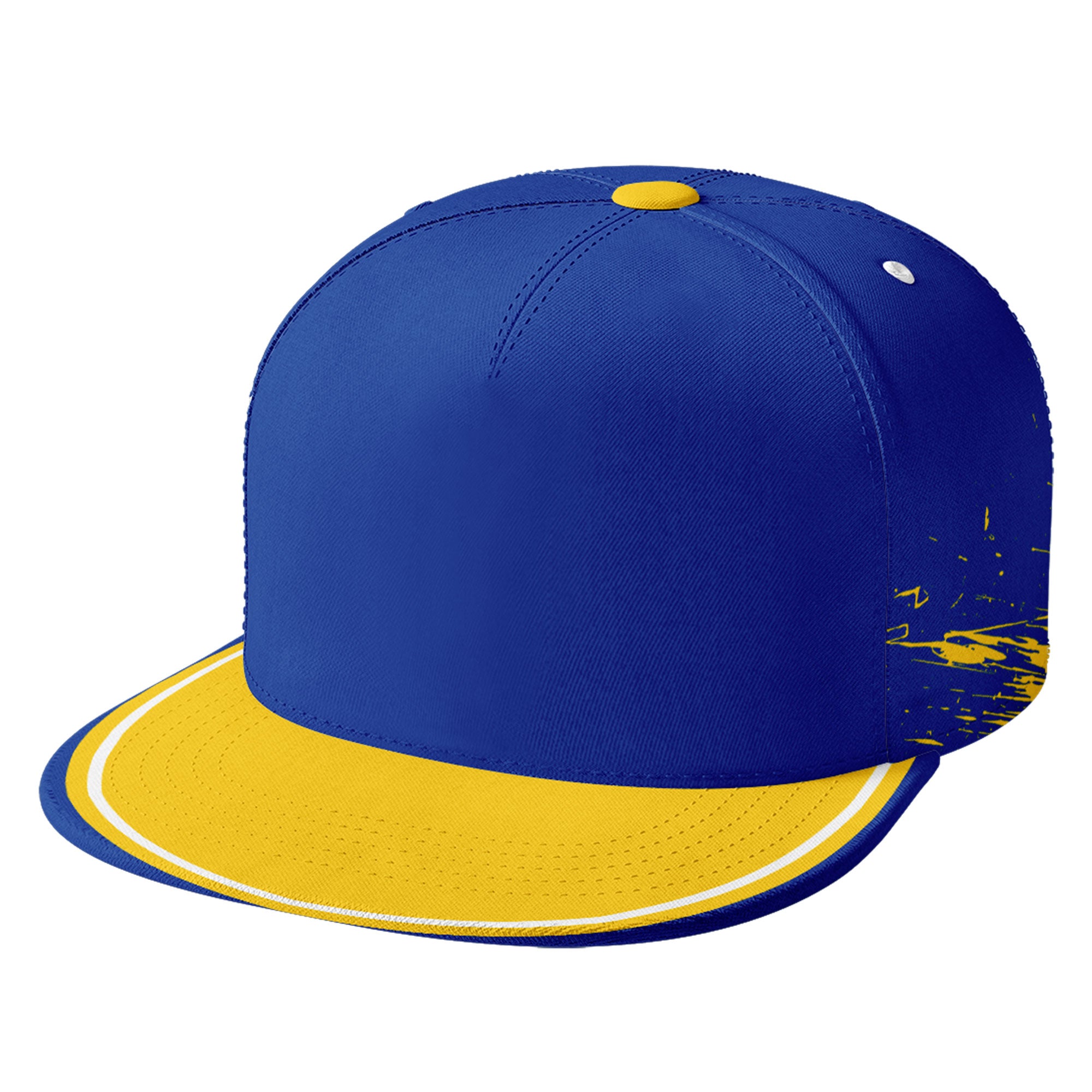 Custom Blue & Yellow Los Angeles MaxSoul Shoes and Hat Set - Personalized Combo for Men & Women - Perfect for Streetwear Fashion, Sports & Casual Outfits